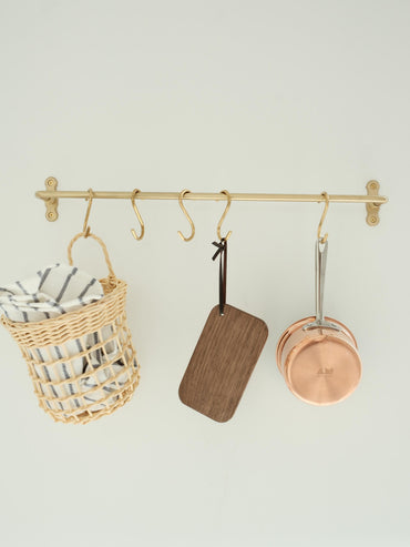Solid Brass Kitchen S Hook Rail