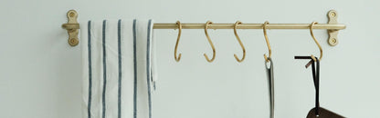 Solid Brass Kitchen S Hook Rail