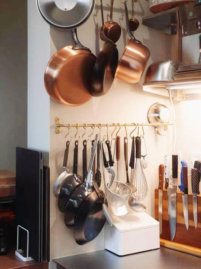 Solid Brass Kitchen S Hook Rail