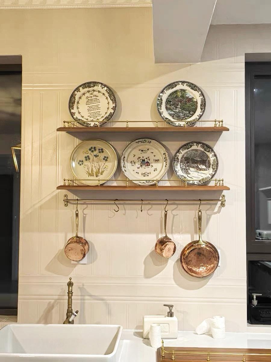 Solid Brass Kitchen S Hook Rail