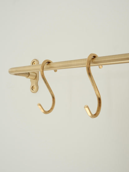 Solid Brass Kitchen S Hook Rail