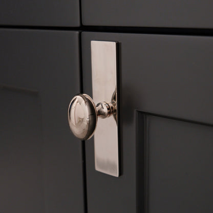 Oval Knob with Backplate