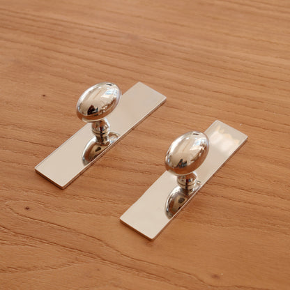 Oval Knob with Backplate
