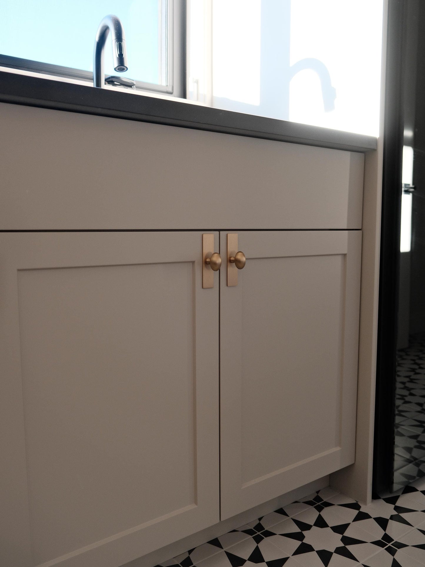 Oval Knob with Backplate