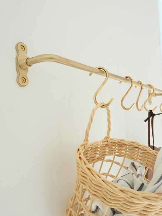 Solid Brass Kitchen S Hook Rail